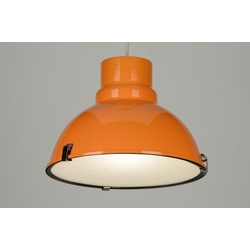 Pendelleuchte Industrielook Modern Retro Aluminium Metall Orange Rund