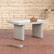 CLP Fisolo Gartentisch 138 x 79 cm perlweiß