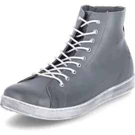 Andrea Conti Damen High Top Sneaker Schnürer Leder dynamisch 0341500, Grau,40 EU