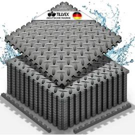 tillvex Pool Bodenschutzmatte Anthrazit 24 Stück