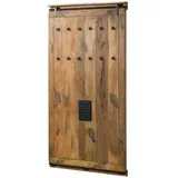 MASSIVMOEBEL24.DE Wandgarderobe Mango 100x8x190 natur lackiert RAILWAY #1008
