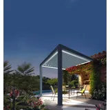 wismar nfi Lamellen Pavillon Wandanschluss 400 x 398 x 265 cm grau