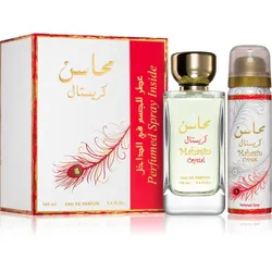 Lattafa Mahasin Crystal Geschenkset für Damen