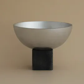 Gejst Sapoto Dekorative Schüssel 14 cm, silber-schwarz