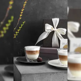 Villeroy & Boch Manufacture Rock Café au Lait-Set schwarz 2-tlg.