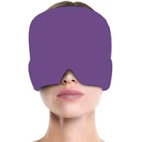 Coonoor Schlafmaske Migräne Maske Kühlpads Kopfschmerzen Maske für Kopfschmerzen lila