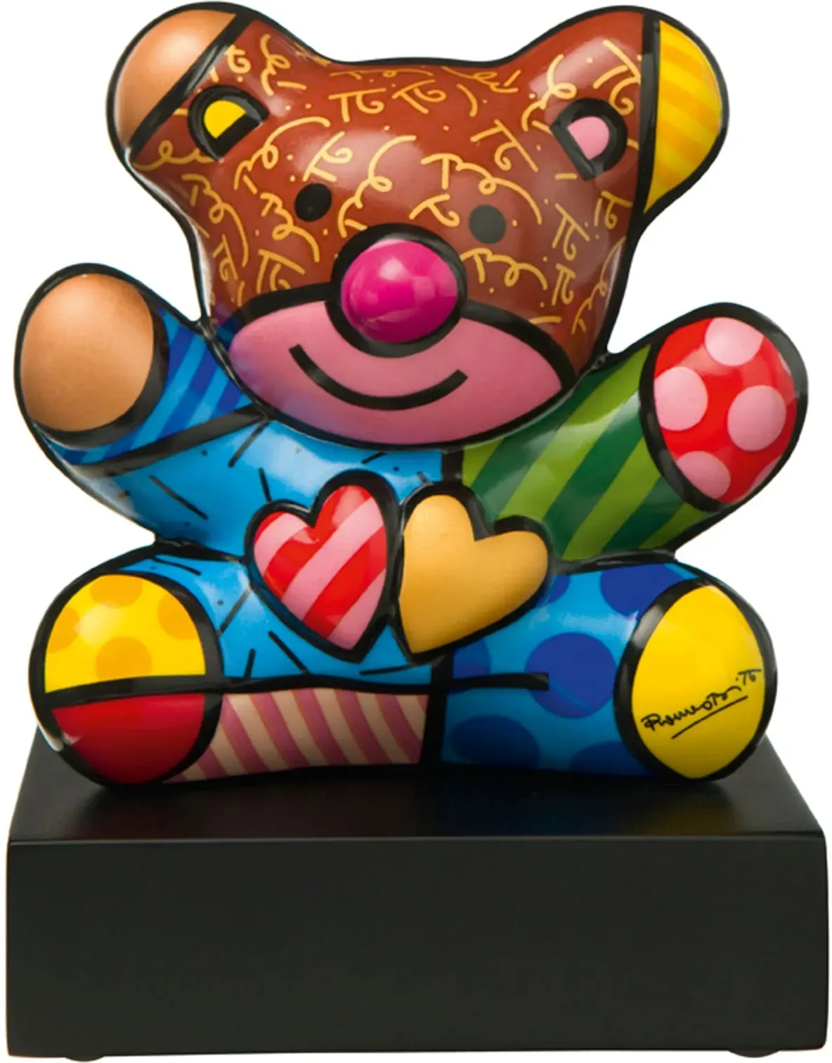 Sammelfigur GOEBEL "Truly Yours", bunt, B:8,5cm H:11cm T:9,5cm, Holz, Porzellan, Dekofiguren