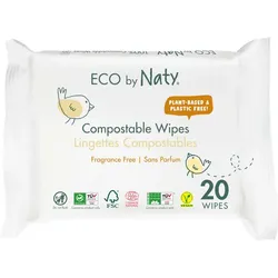 Feuchttücher - kompostierbar unparfümiert 20Stk