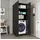 roomart Dora Waschmaschinenschrank 70 x 73,8 x 186 cm Schwarz