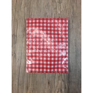 100 glatte Vakuumbeutel Siegelrandbeutel Gefrierbeutel, rot weiß kariert 180 x 240 mm