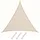 AMANKA Sonnensegel 3x3x3 HDPE Dreieck Sonnenschutz Überdachung Balkon Garten Beige