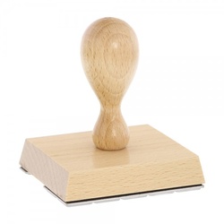 Holzstempel (80x70 mm - 14 Zeilen)