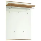 XXXLutz Garderobenpaneel - Weiß, , Holzwerkstoff,Hartholz , Maße cm, B: 80 H: 109 T: 27.0