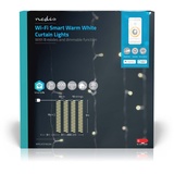 Nedis SmartLife Dekorative LED Lichtervorhang 200x warmweiß