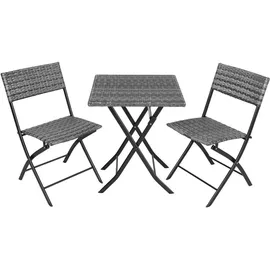 Tectake Trevi Set 3-tlg. grau klappbar