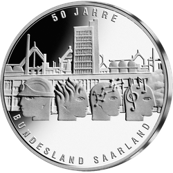 Bund 10 Euro Saarland 2007 PP