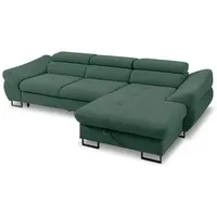 Ecksofa Fabio Stoff Blau Türkis