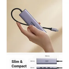 UGREEN USB C Hub 4K at 60Hz USB-C Adapter - Grau