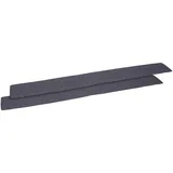 Bierbankauflage, Anthrazit, Textil, Uni, Füllung: Schaumstoff, 220x4x25 cm, Oeko-Tex® Standard 100, pflegeleicht, Gummibänder, Outdoor-Kissen, Outdoor-Sitzkissen