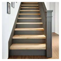 vidaXL Treppenstufen 2 Stk. 80x30x2 cm Massivholz Eiche