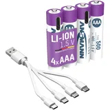 Ansmann Mignon AAA Li-Ion 500mAh, 4er-Pack (1312-0036)