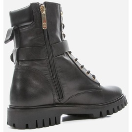 Tommy Hilfiger Damenschuhe Stiefel Schnürer Schwarz Freizeit, Schuhgröße:37 EU - Schwarz