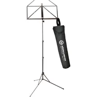 K&M 10100-050-55 Notenpult mit Tasche schwarz