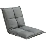[en.casa] Bodensessel Deinze 60 x 60 x 80 cm Dunkelgrau 2 St.