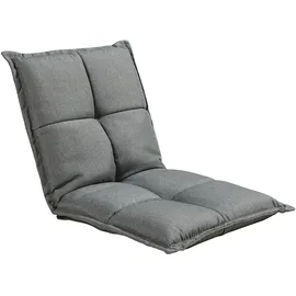 [en.casa] Relaxsessel Deinze gepolstert 110 x 0 x 0 cm Dunkelgrau mit Liegeposition
