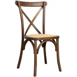 Stuhl Thonet Aus Massivholz Und Sitzend IN Rattan Fertig Walnuss Stapelbar Maße