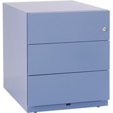 BISLEY Note Rollcontainer blau 3 Auszüge 42,0 x 56,5 x 49,5 cm