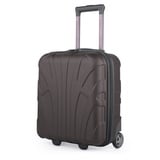 suitline - Kleiner Koffer 45x36x20 cm, Easyjet Freigepäck Underseat Handgepäck, Bordgepäck Trolley leicht, 30 Liter, ABS Hartschale, Titan