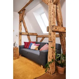 Tom Tailor Dekokissen TOM TAILOR HOME "Big Corduroy", rot (rot, dunkelrot, bordeaux, unifarben), B:45cm L:45cm, Polyester, Dekokissen_Sitzkissen_Kissenhüllen, mit effektvollem Reißverschluss, Kissenhülle ohne Füllung, 1 Stück