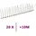 vidaXL Vogelabwehr-Spikes-Set 10 m 20-tlg.