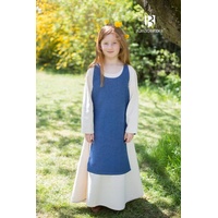 Burgschneider Ritter-Kostüm Kinder Mittelalter Kleid Typ Überkleid Ylva Blau 152 blau 152 - 152