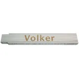 Heka Zollstock Volker 2 m, weiß