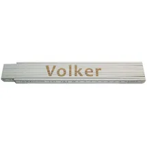 Heka Zollstock Volker 2 m, weiß