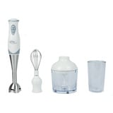 Elta Stabmixer Elta Stabmixer Set Edelstahl, 250 W, Edelstahl Stabmixer Set 250W Zerkleinerer Handmixer Pürierstab weiß weiß