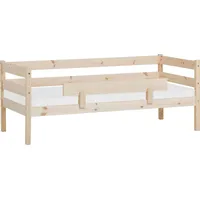 Hoppekids Einzelbett »ECO Comfort Kinderbett, Kiefer Massivholz, Jugendbett inkl. Rollrost«, 70x160 cm, wahlweise in verschieden Farben/ Matratze/ Absturzsicherung, beige