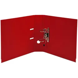 Exacompta 53304E 10x Premium-Ordner PREM'TOUCH aus PP mit 2 Ringen, Rücken 80mm, 32x30cm für DIN A4 MAXI - Bordeauxrot