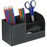 Relaxdays Schreibtisch Organizer Schwarz