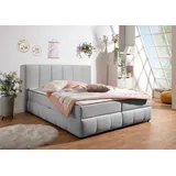 INOSIGN Boxbett »Hartley«, Inkl. Bettkasten & Topper, wählbar in H2, H3 o. H4, grau