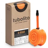 Tubolito S-Tubo-Road-700C Fahrradschlauch Schrader-Ventil 18 – Straße – 700c – 42-mm-Ventil – Orange