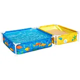 BESTWAY My First Frame Pool mit Sandkasten 213 x 122 x 30,5 cm