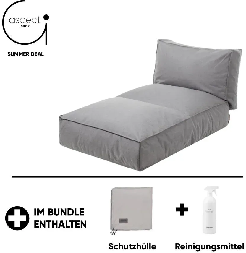 Blomus STAY Outdoor Daybed inkl. gratis Schutzhülle & Reinigungsmittel Stone 80 x 190 cm