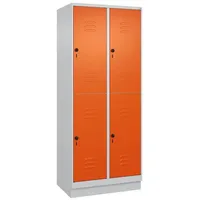 C+P Doppel-Garderobenschrank ""Classic Plus"", Abteilbreite 40 cm, mit Sockel,