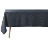 Douceur d'Intérieur Tischdecke Sterne, rechteckig, Marineblau/Gold, 140 x 300 cm