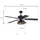 LUCANDE Shamoian 132 cm Deckenventilator Schwarz