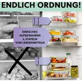 GOURMETmaxx Klick-it Frischhaltedose grün 1,05 l 4-teiliges Set