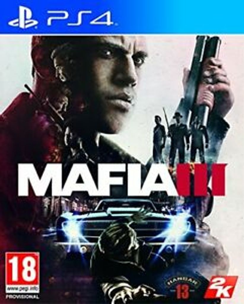 2K Mafia III, PlayStation 4, M (Reif), Physische Medien